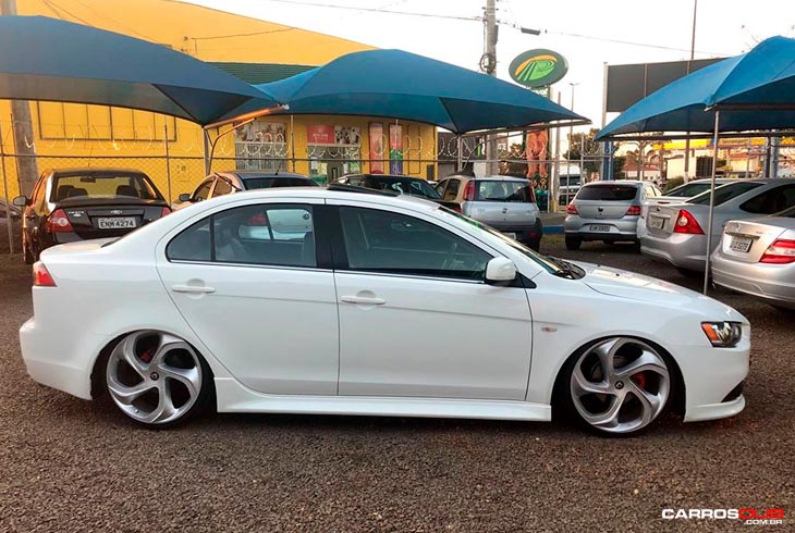 Lancer GT com rodas Volcano Concept aro 20