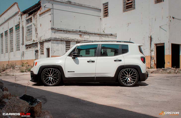 Jeep Renegade rebaixado com rodas 20