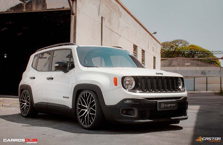 Jeep Renegade rebaixado com rodas 20