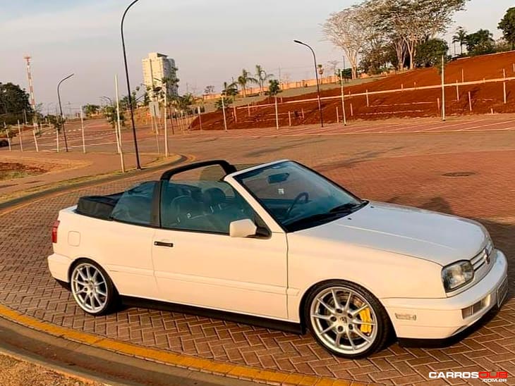 Golf Cabriolet MK3 com rodas porsche aro 18