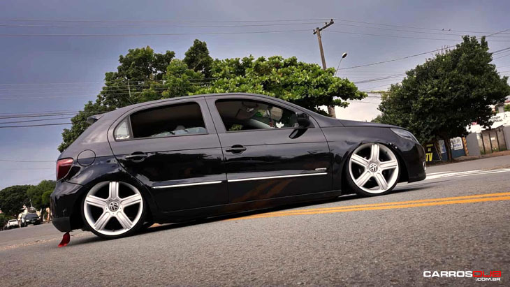 Carros DUB - Gol G5 rebaixado com @volcanowheels Space aro 18