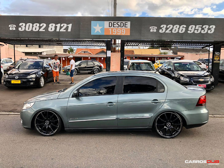 Carros DUB - Gol G5 rebaixado com @volcanowheels Space aro 18