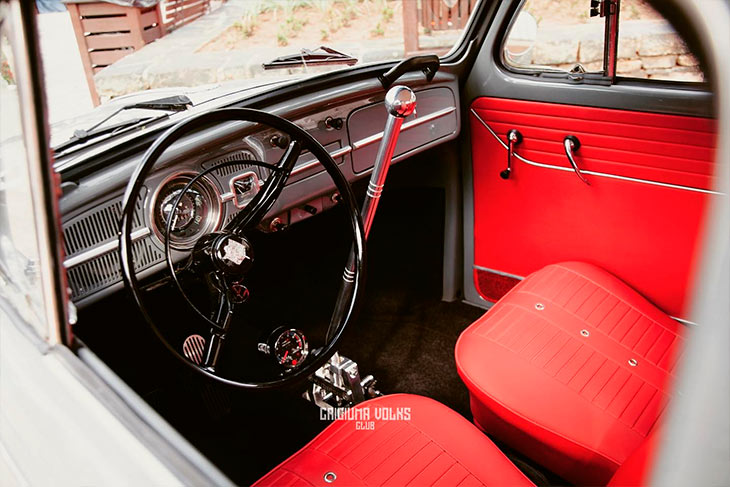 VW Fusca 1968 cinza