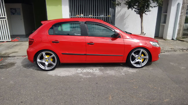 Carros DUB - Gol G5 rebaixado com @volcanowheels Space aro 18