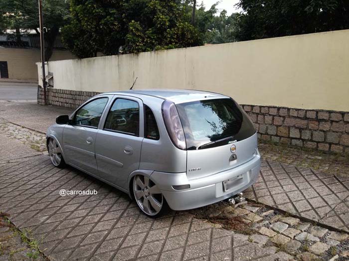 corsa-cinza-rebaixado-aro-18  Opel corsa, Chevy, Chevy pickups