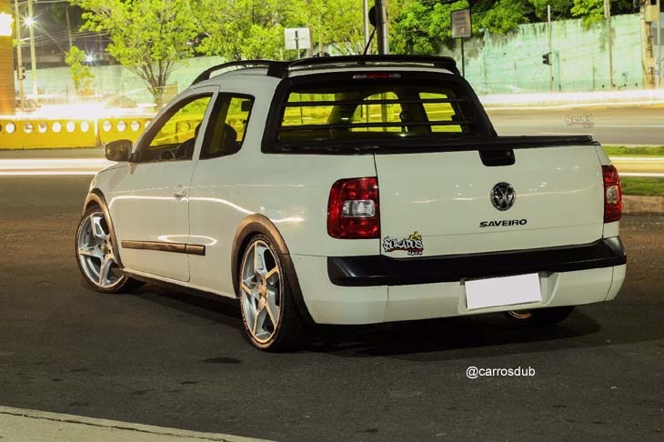 Vw Saveiro Trendline Com Rodas Volcano Rocket Aro 18