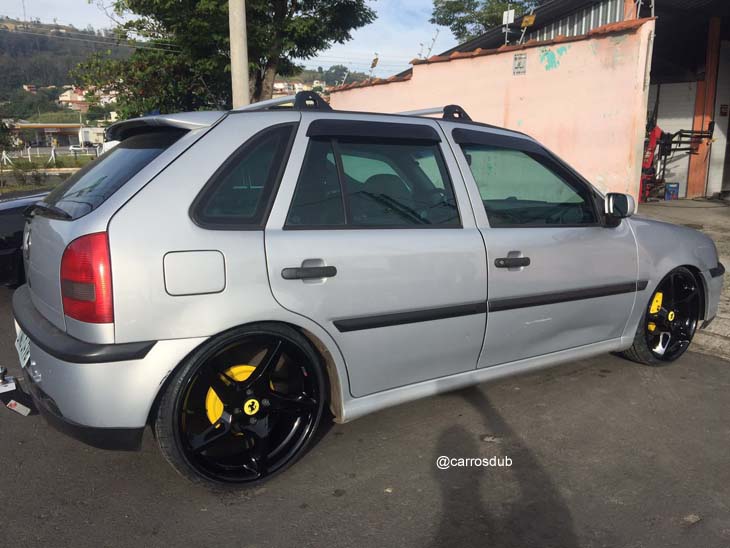 Carros DUB - Gol G3 rebaixado com rodas @volcanowheels