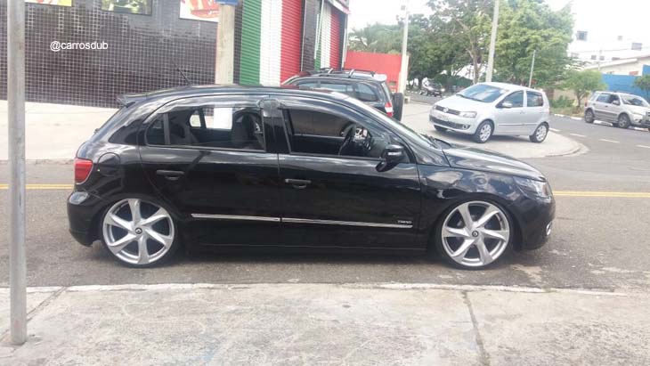 Carros DUB - Gol G5 rebaixado com @volcanowheels Space aro 18