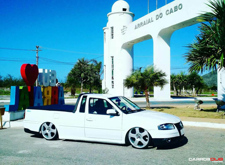 Até o dia Raiar - Saveiro G4 Rebaixada Branca Tocando Megafunk Espanca